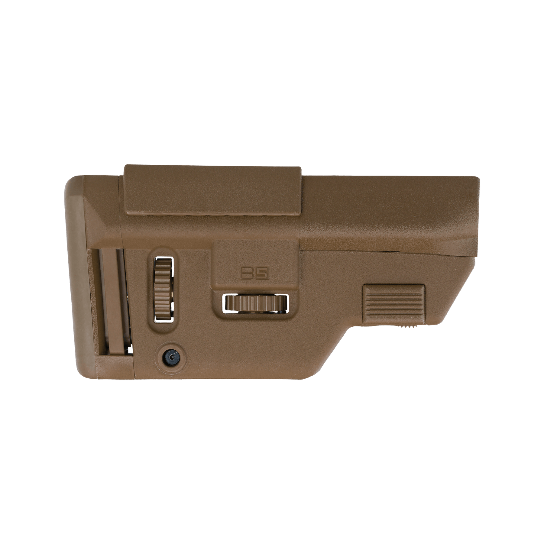 B5 Systems Collapsible Precision Stock Short for AR-15 in Coyote Brown