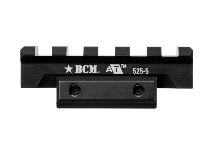 BCM A/T optic riser for AR-15, 5-slot, BCM-OR-AT-525-5