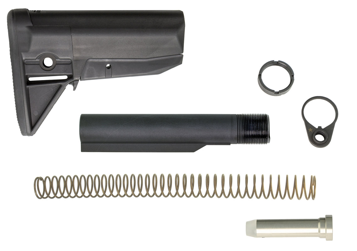 BCM Gunfighter Stock Kit Mod 0 carbine stock kit for AR-15, BCM-GFSK-MOD-0-BLK