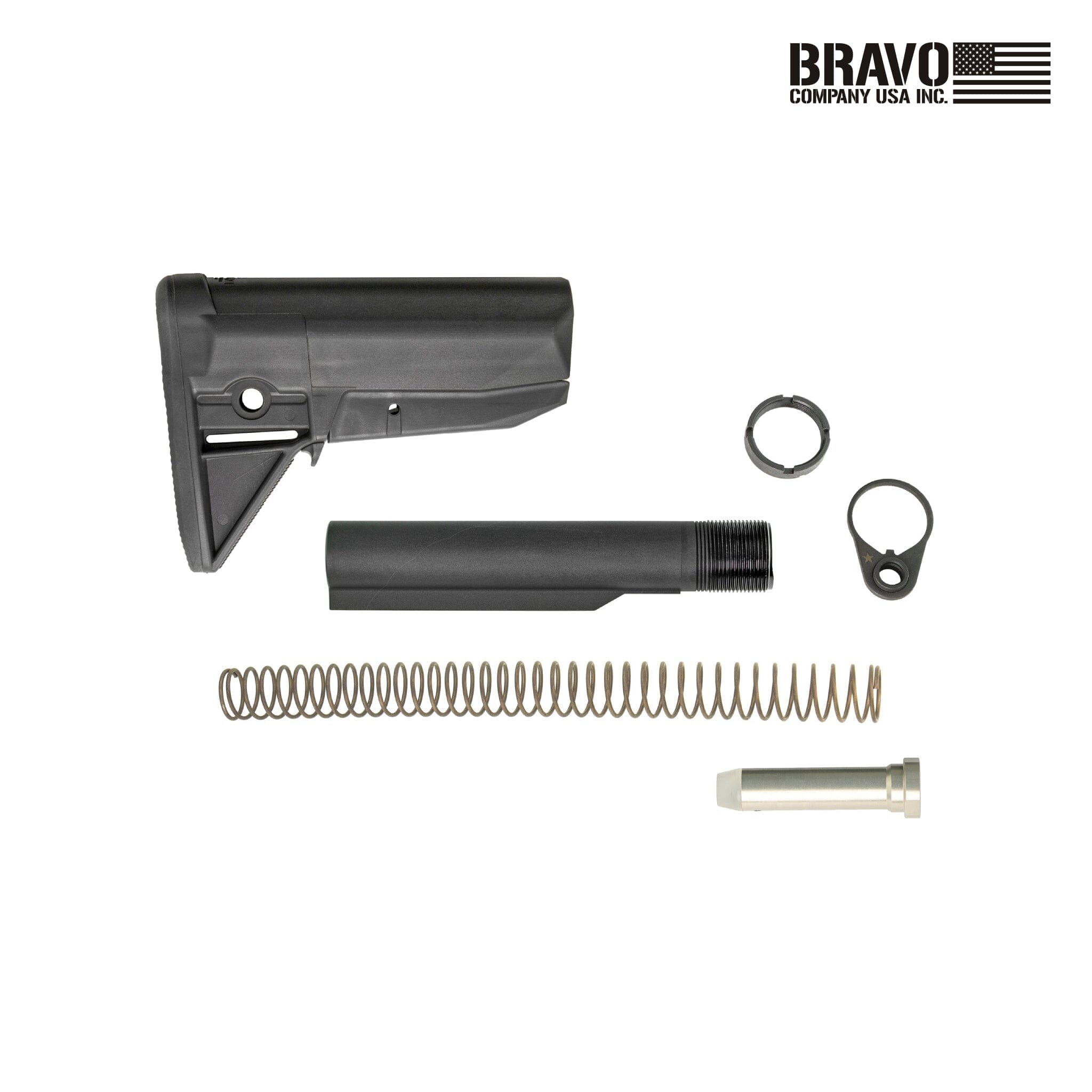 BCM Gunfighter Stock Kit Mod 0 SOPMOD - Black AR15 Rifle Stock Bravo Company USA 