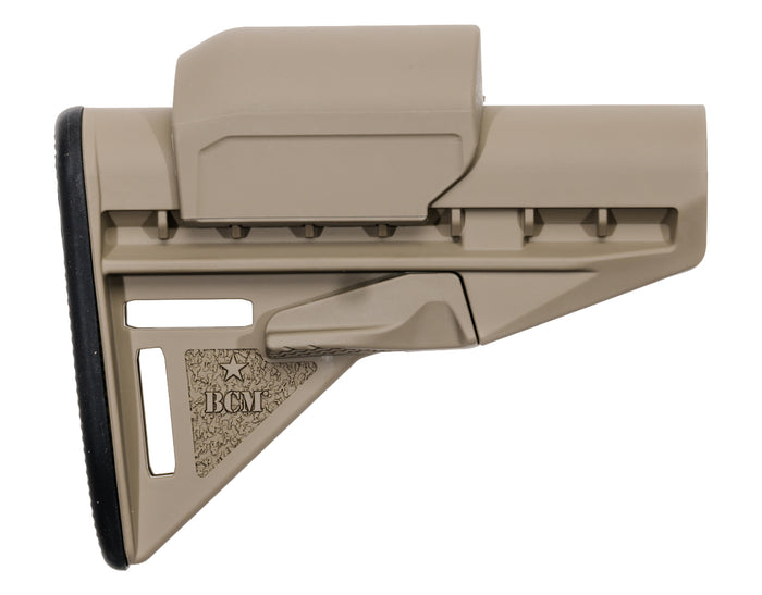 BCM Gunfighter Stock Mod 3 with Stock Risers for AR-15 in Flat Dark Earth
