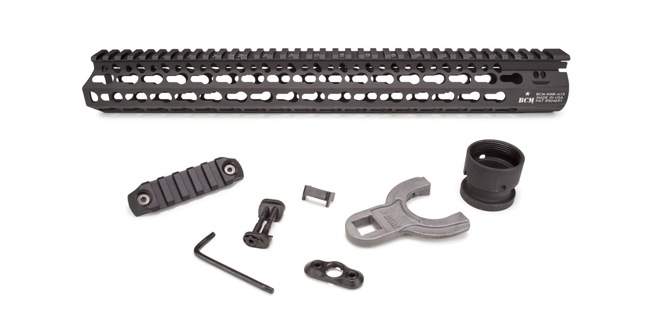 BCM KeyMod handguard for AR-15, 15 inch, BCM-KMR-A15-556-BLK
