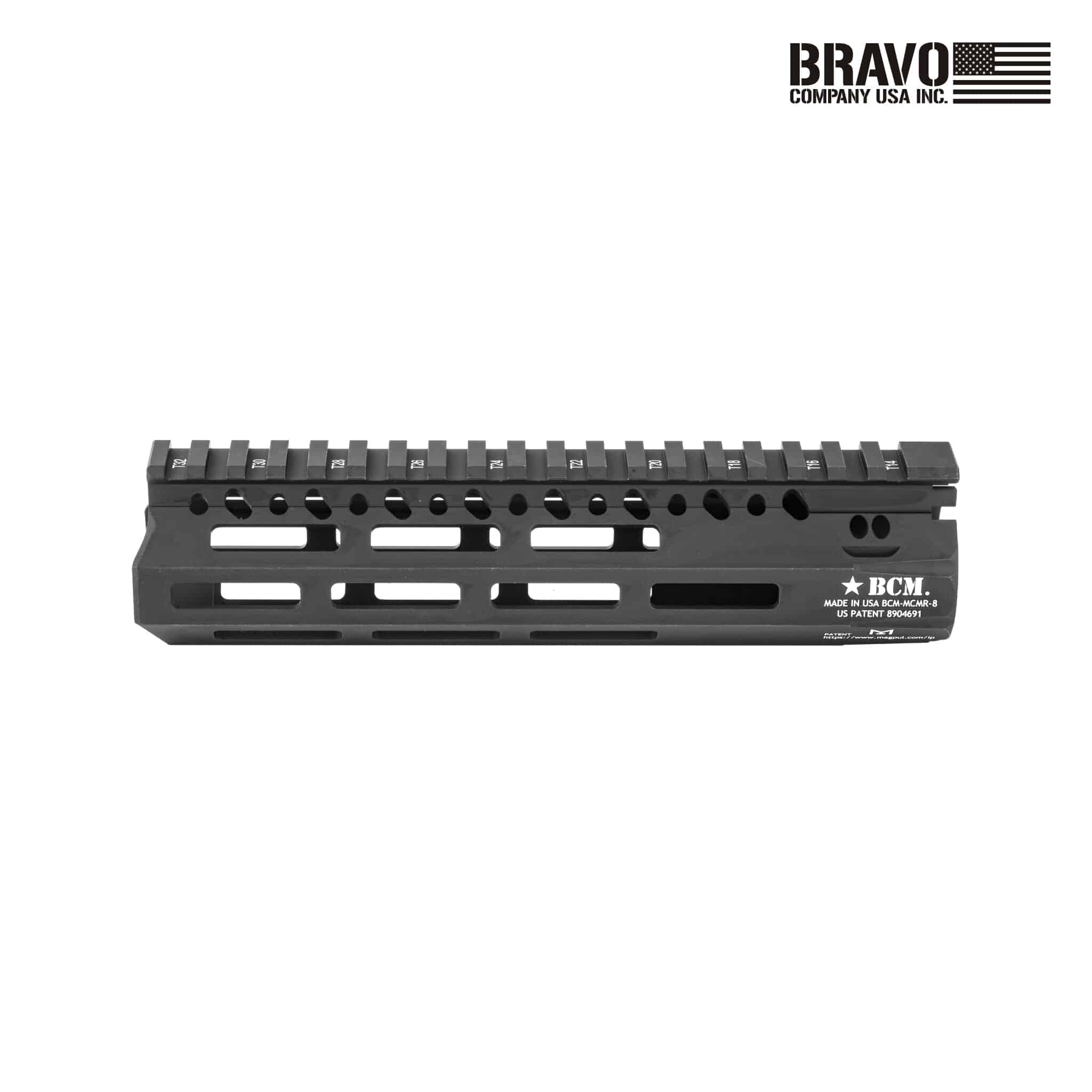 BCM MCMR-8 M-LOK Compatible Modular Rail - 8″ - 5.56 - Black AR15 Handguard Bravo Company USA 