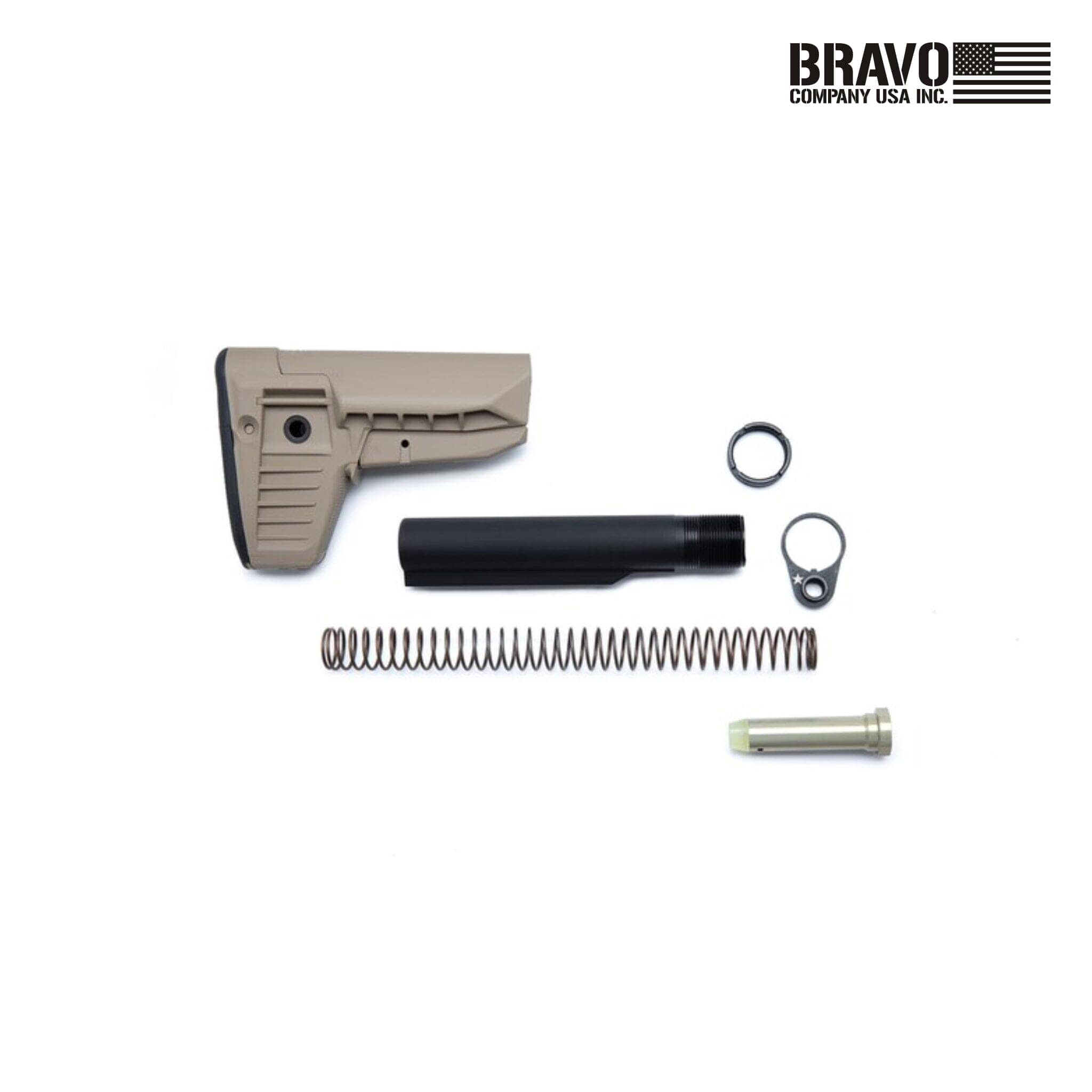 BCM Stock Kit Mod 1 SOPMOD - Compartment AR15 Rifle Stock Bravo Company USA Flat Dark Earth 
