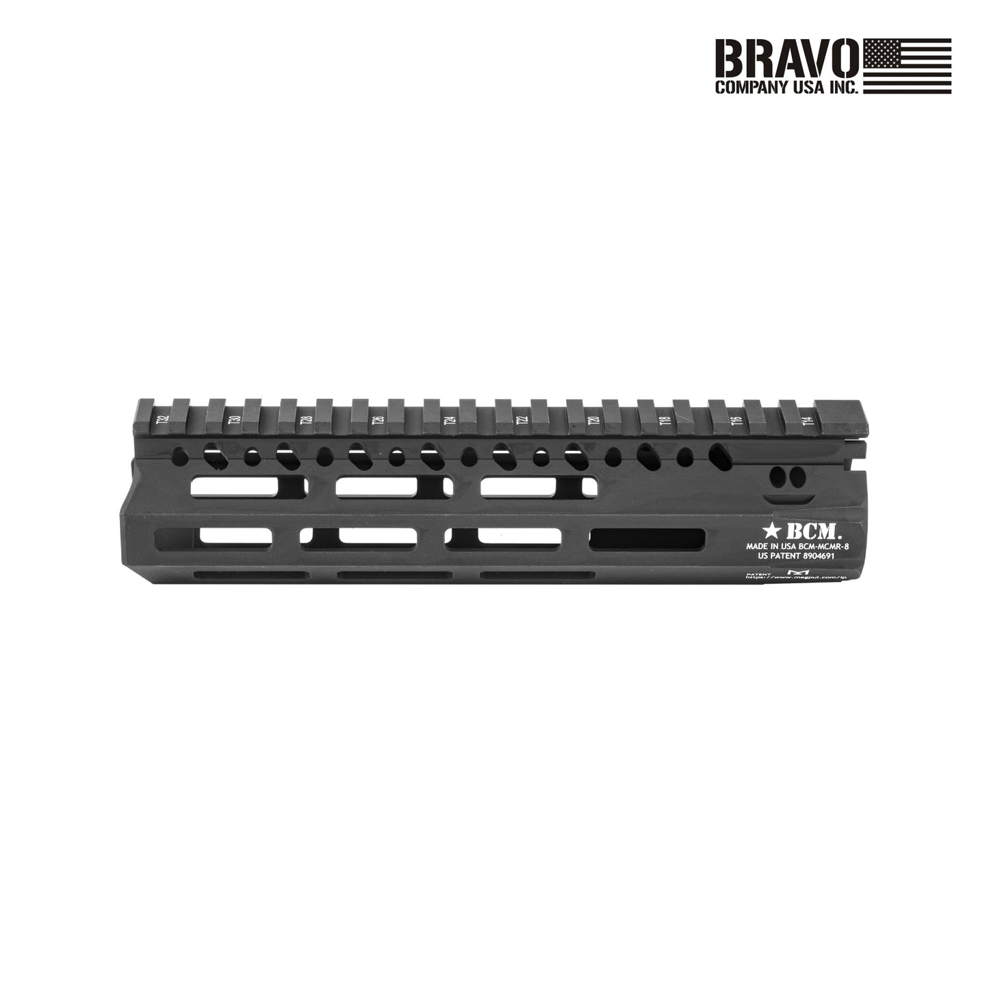 Bravo Company 8" MLOK Compatible Modular Rail (MCMR) Handguard For AR Rifles AR15 Handguard Bravo Company USA 