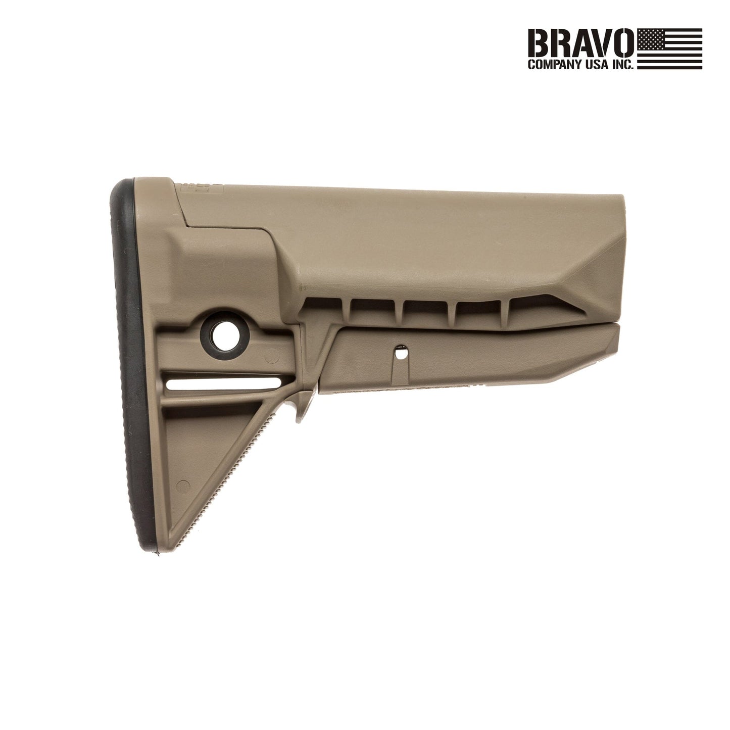 Bravo Company BCMGUNFIGHTER Mod 0 Stock SOPMod Wide Body Mil-Spec AR15 Rifle Stock Bravo Company USA Flat Dark Earth 