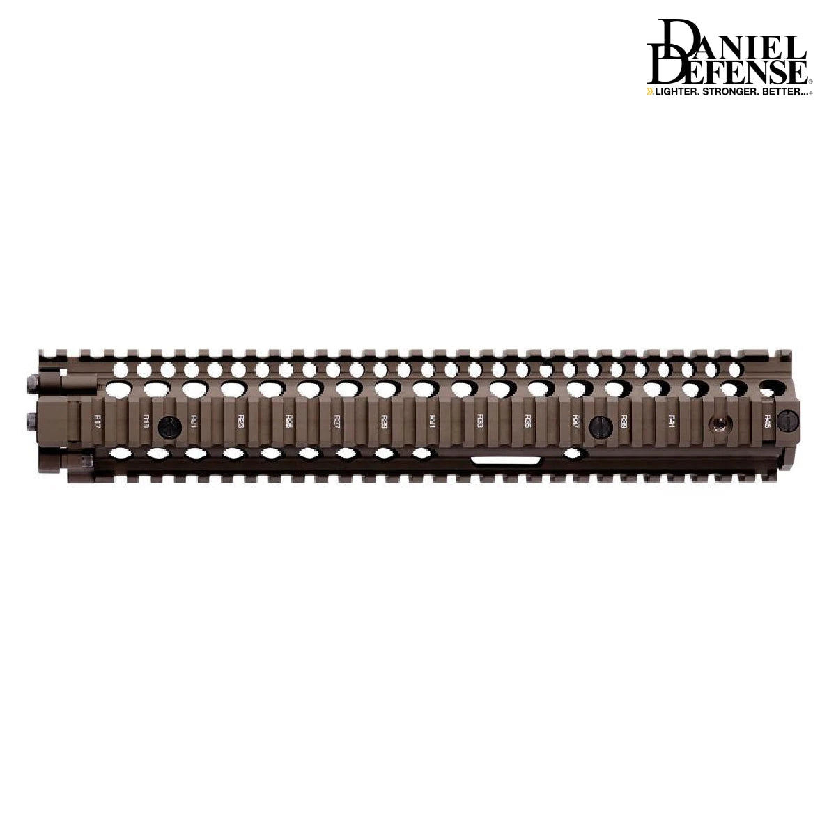 Daniel Defense M4A1 RIS II Handguard Quad Rail AR-15 Rifle 12.25 Length FDE - 01-004-08001 AR15 Handguard Daniel Defense 