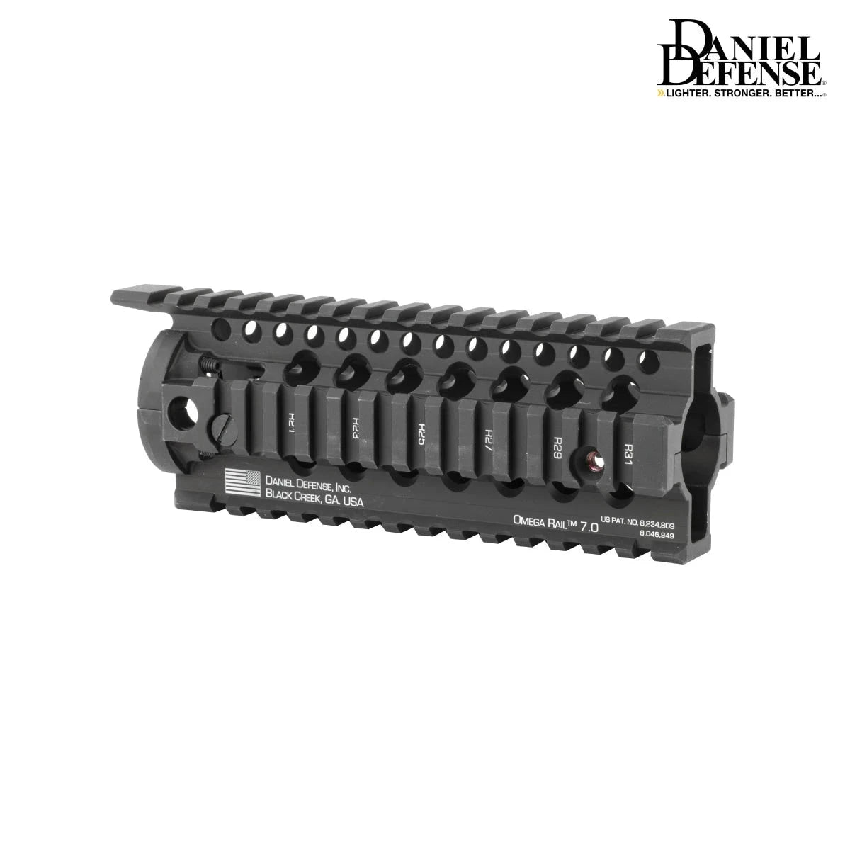 Daniel Defense Omega Rail 7.0 - Carbine-Length Free-Float Quad Rail - Black AR15 Handguard Daniel Defense 