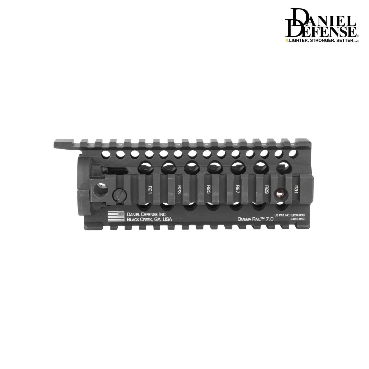 Daniel Defense Omega Rail 7.0 - Carbine-Length Free-Float Quad Rail - Black AR15 Handguard Daniel Defense 