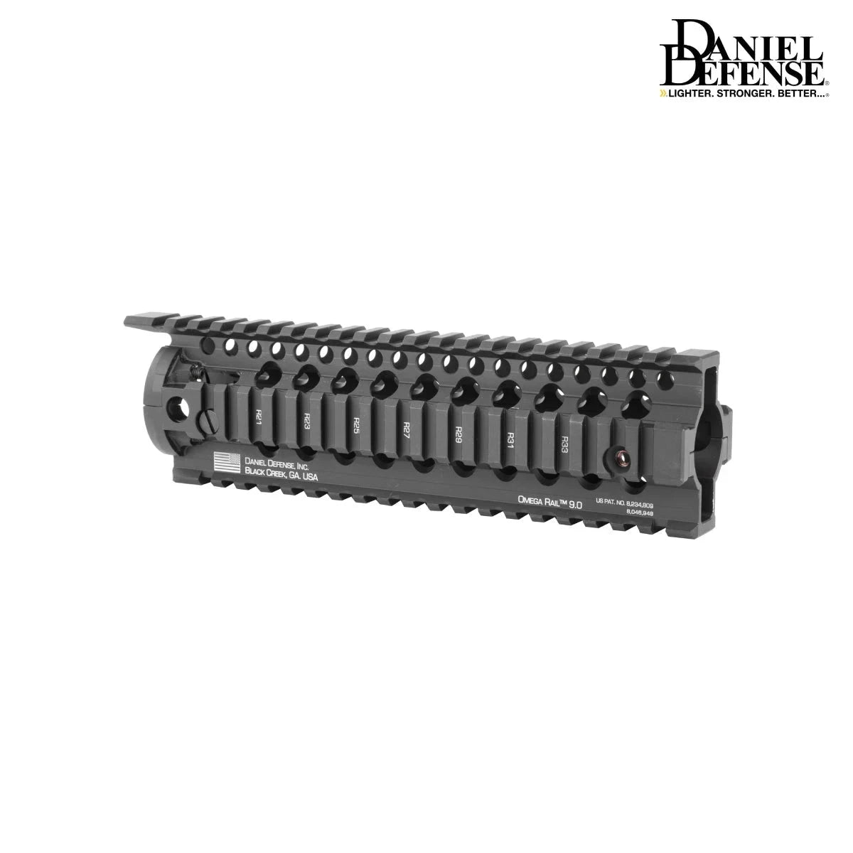 Daniel Defense Omega Rail 9.0 - Mid-Length Free Float Quad Rail - Black AR15 Handguard Daniel Defense 