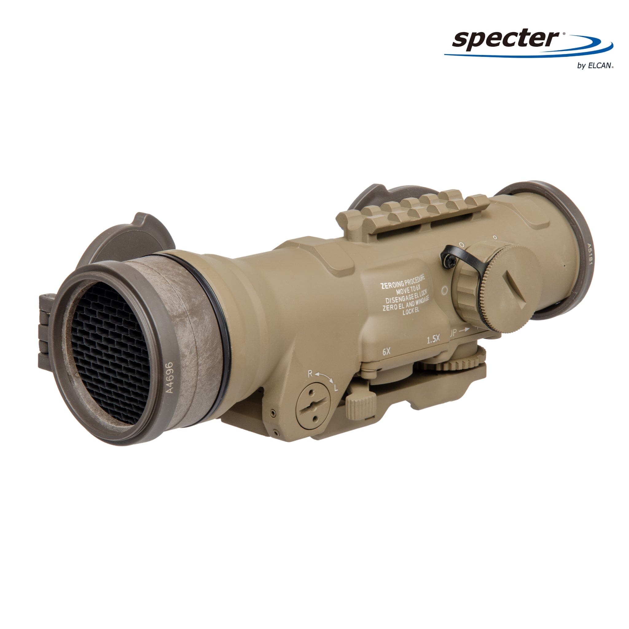 ELCAN SpecterDR 1.5x/6x Rifle Scope 5.56 BDC Reticle FDE Rifle Scope ELCAN SpecterDR 