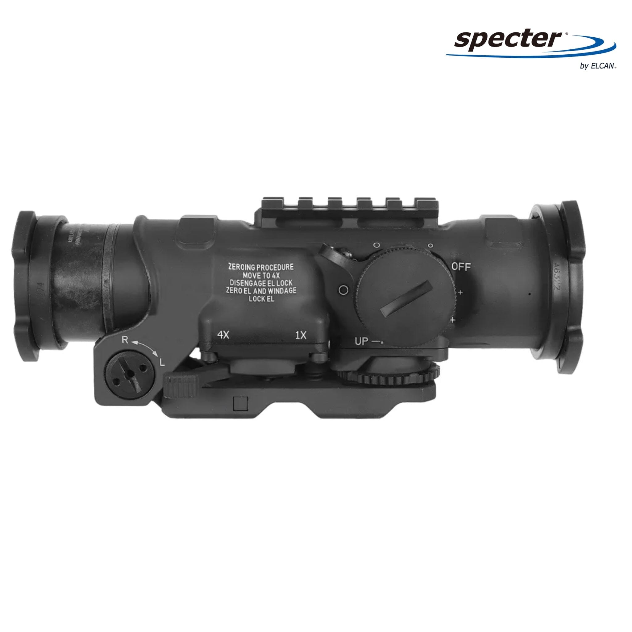 ELCAN SpecterDR 1x/4x Rifle Scope 5.56 BDC Reticle Black Rifle Scope ELCAN SpecterDR 