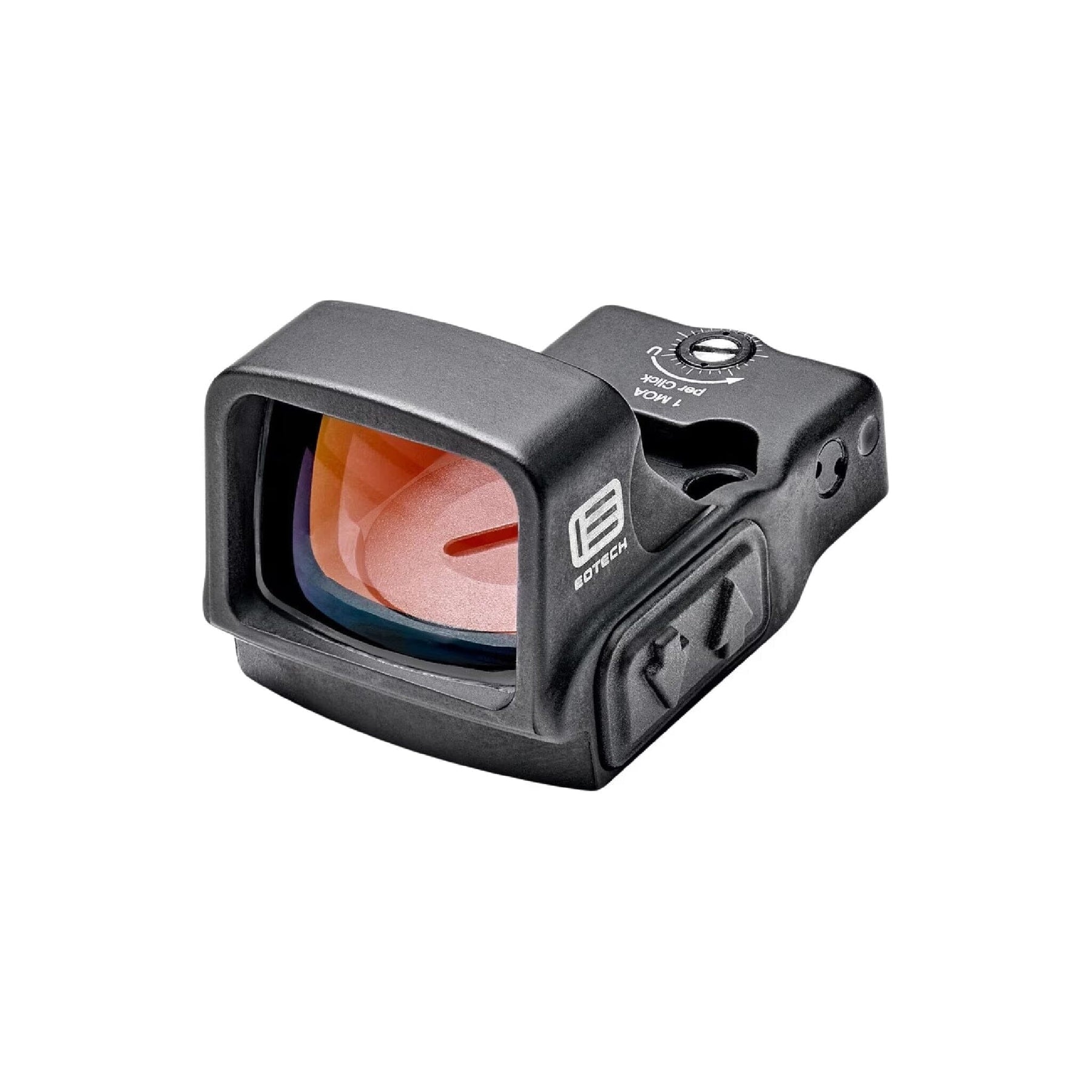 EOTech EFLX pistol red dot in black, part EFLX6RWBLK, with a 6 MOA red aiming dot