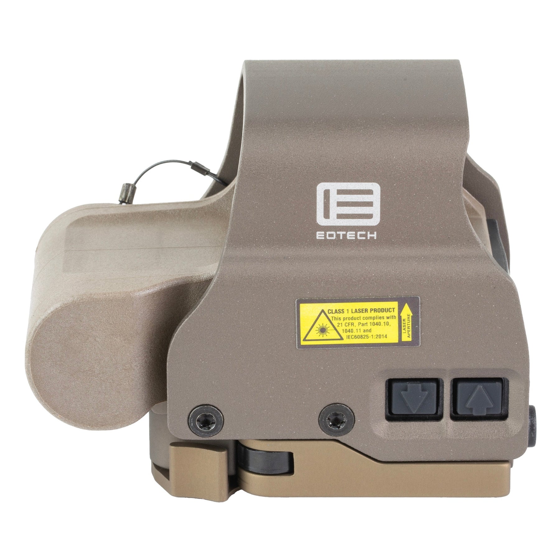 EOTech EXPS2-0TAN tan holographic sight running 20 daylight settings from one CR123 lithium cell
