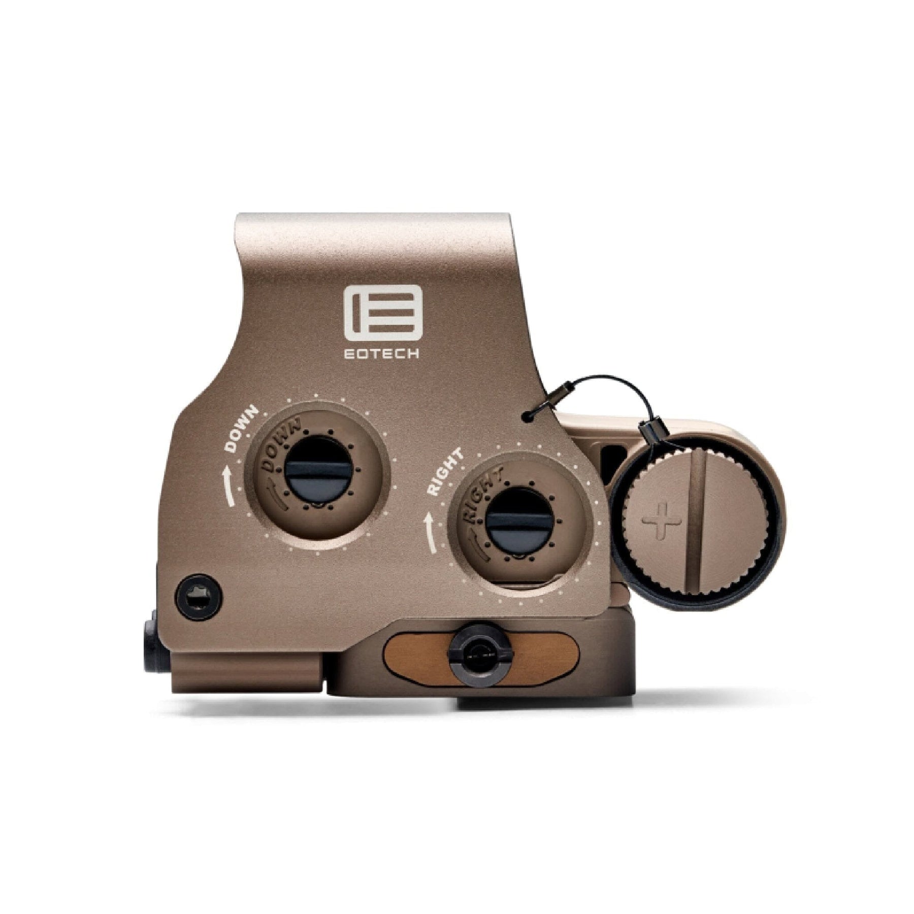 EOTech EXPS3-0TAN in Tan with side-mounted brightness buttons that leave room for a flip-to-side magnifier