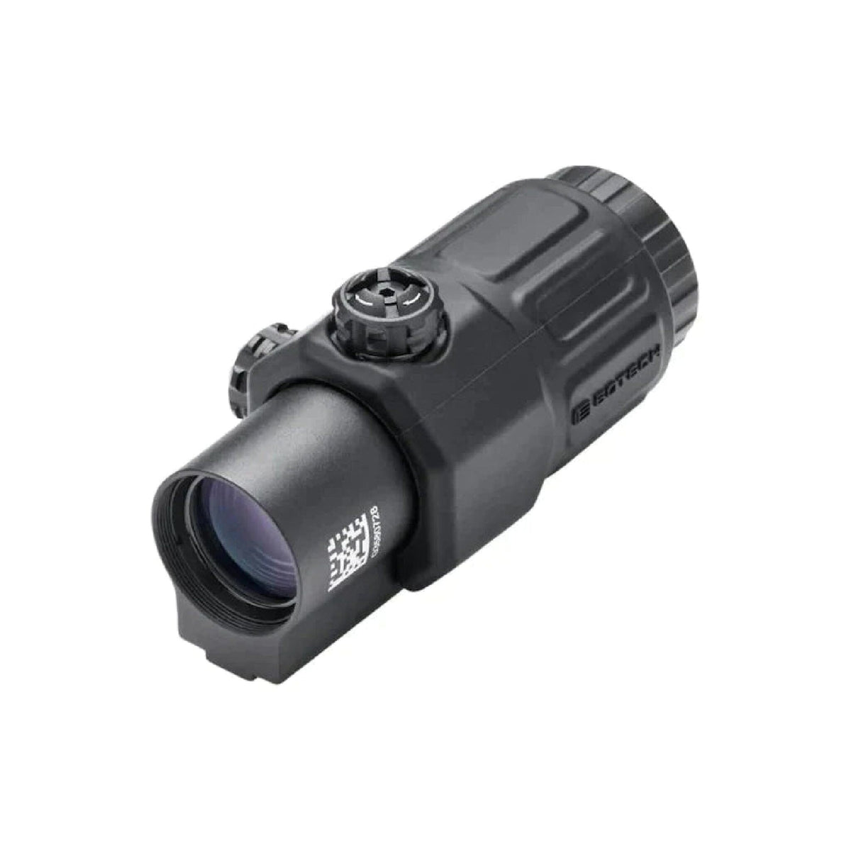 EOTech G33 3x magnifier in black with the dioptre ring used to sharpen the magnified reticle