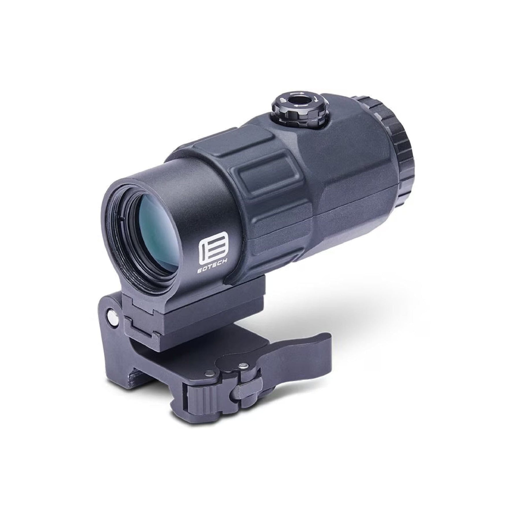EOTech G45 5x magnifier in black on the Switch-to-Side quick-detach STS mount