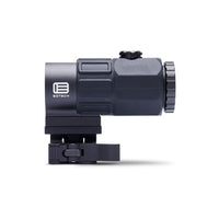EOTech G45 5x magnifier in black showing the adjustable dioptre ring on the eyepiece