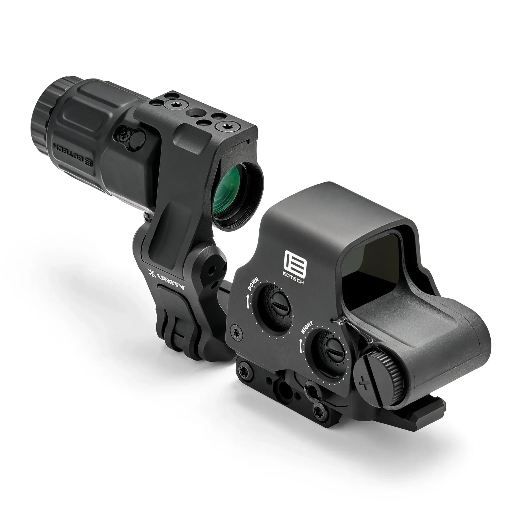 EOTech HHS UNITY I in black on a UNITY Tactical FAST FTC OMNI mount with the FAST Optic Riser