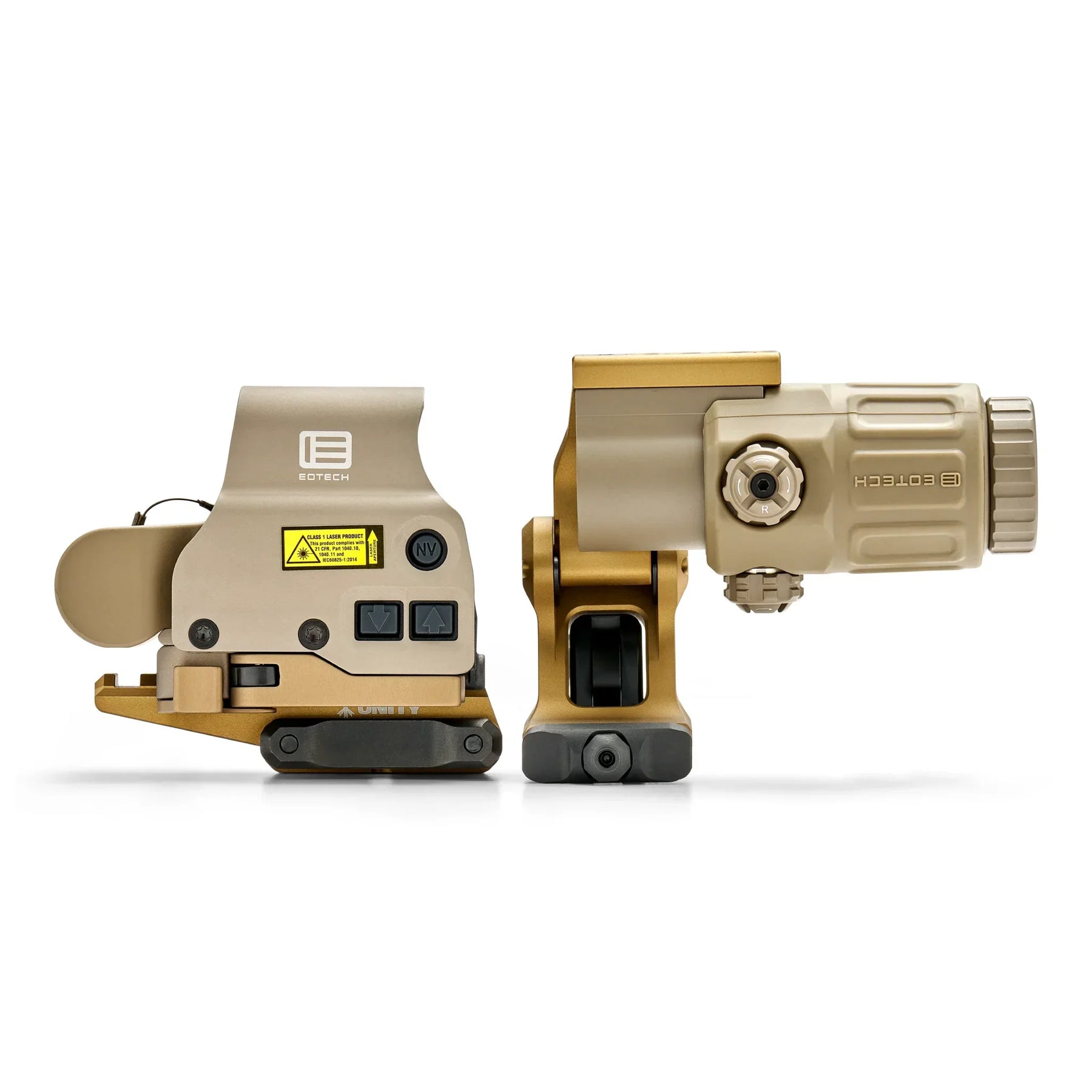 EOTech HHS UNITY I holographic sight system in tan, part number HHS1 FTCU-TAN