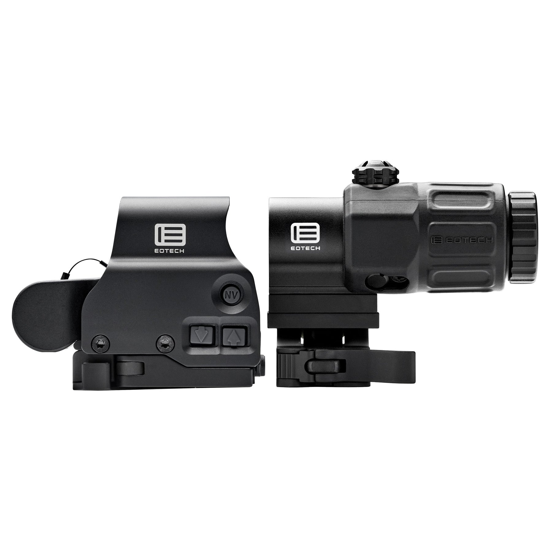 EOTech HHS VIII hybrid sight system: the EXPS3-0 holographic sight with the G33 3x magnifier on a flip-to-side quick-detach mount