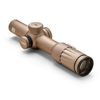 EOTech Vudu 1-10x28 LPVO in tan with its zero-resettable elevation and windage turrets