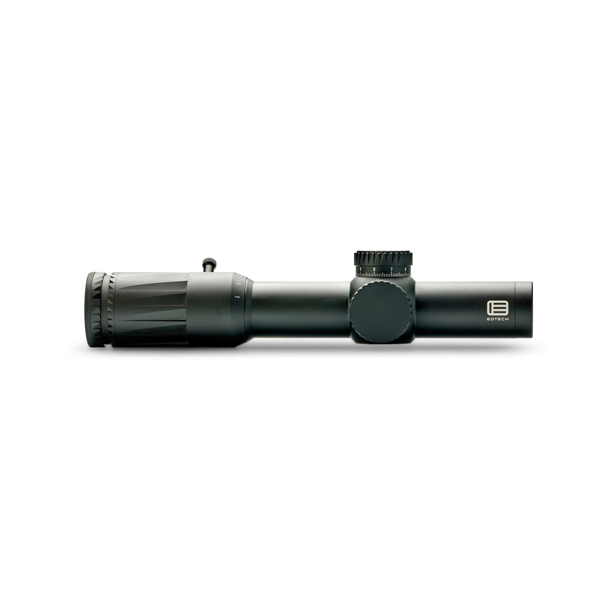 EOTech Vudu 1-10x28 in black with the daylight-bright SR5 MRAD reticle in the first focal plane