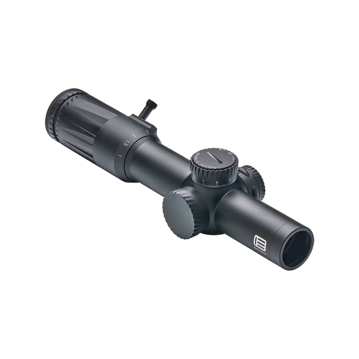 EOTech Vudu 1-10x28 LPVO in black with the illuminated SR5 MRAD reticle in the first focal plane
