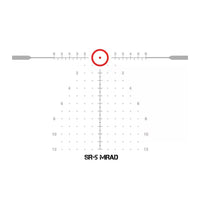 Vudu 1-10x28 SR5 MRAD scope in black, 10.63 in long and 21.3 oz, made in Japan