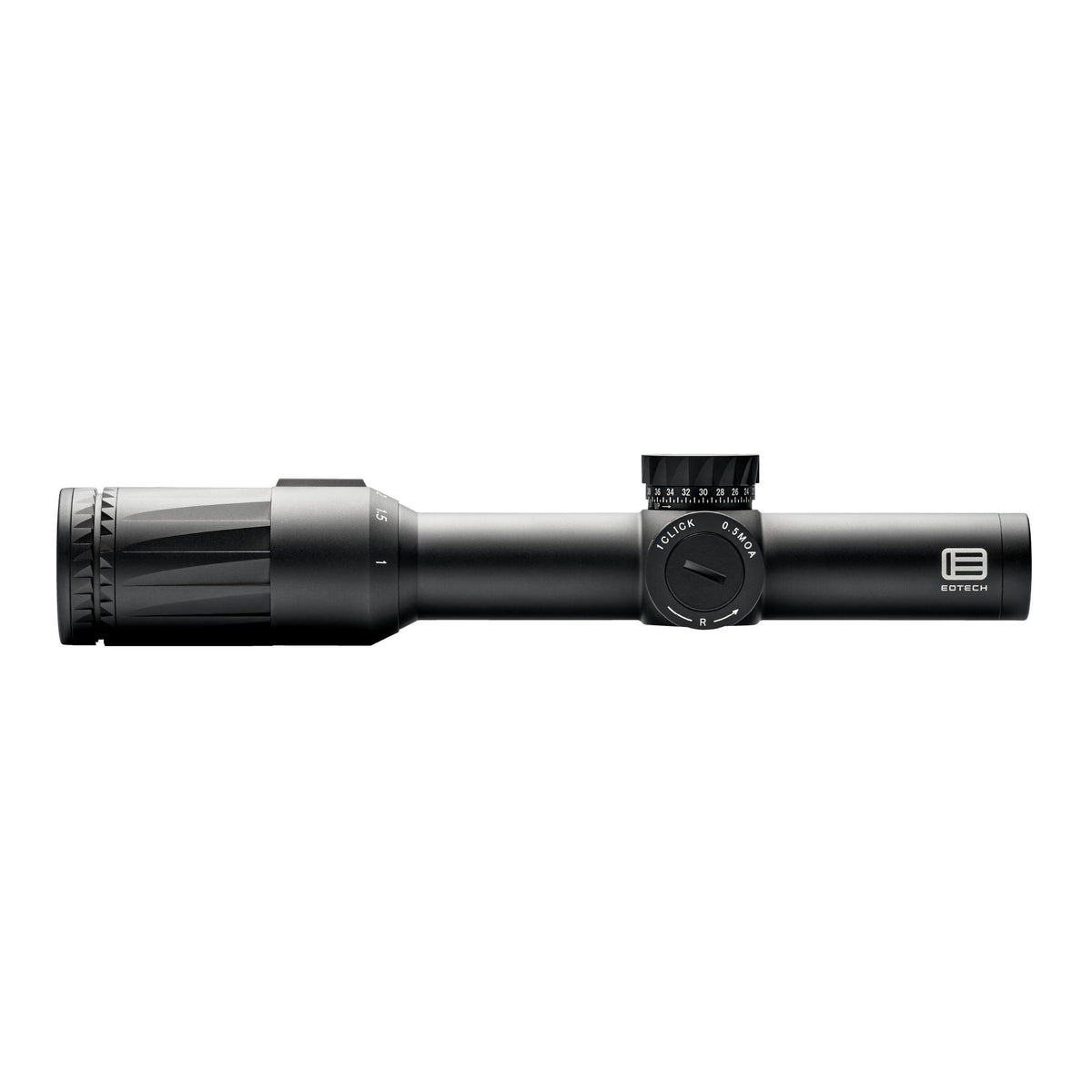 EOTech Vudu 1-6x24 LPVO rifle scope with zero-resettable elevation and windage turrets in black