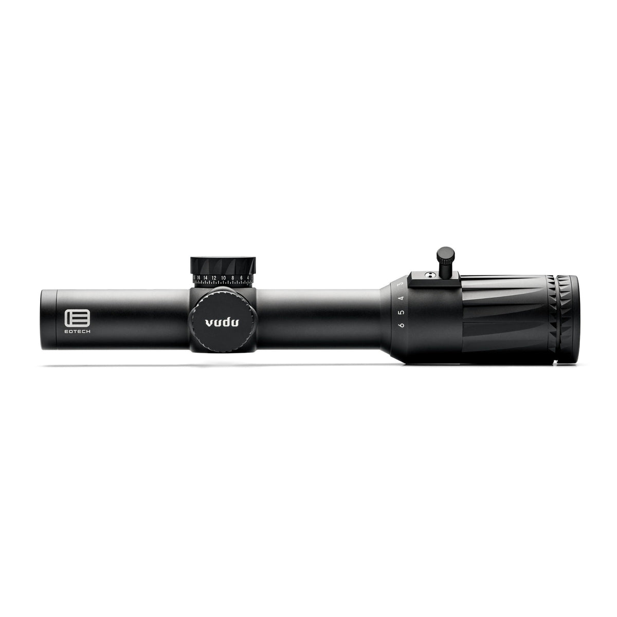 EOTech Vudu 1-6x24 first focal plane LPVO rifle scope in black, part number VDU1-6FFSR3