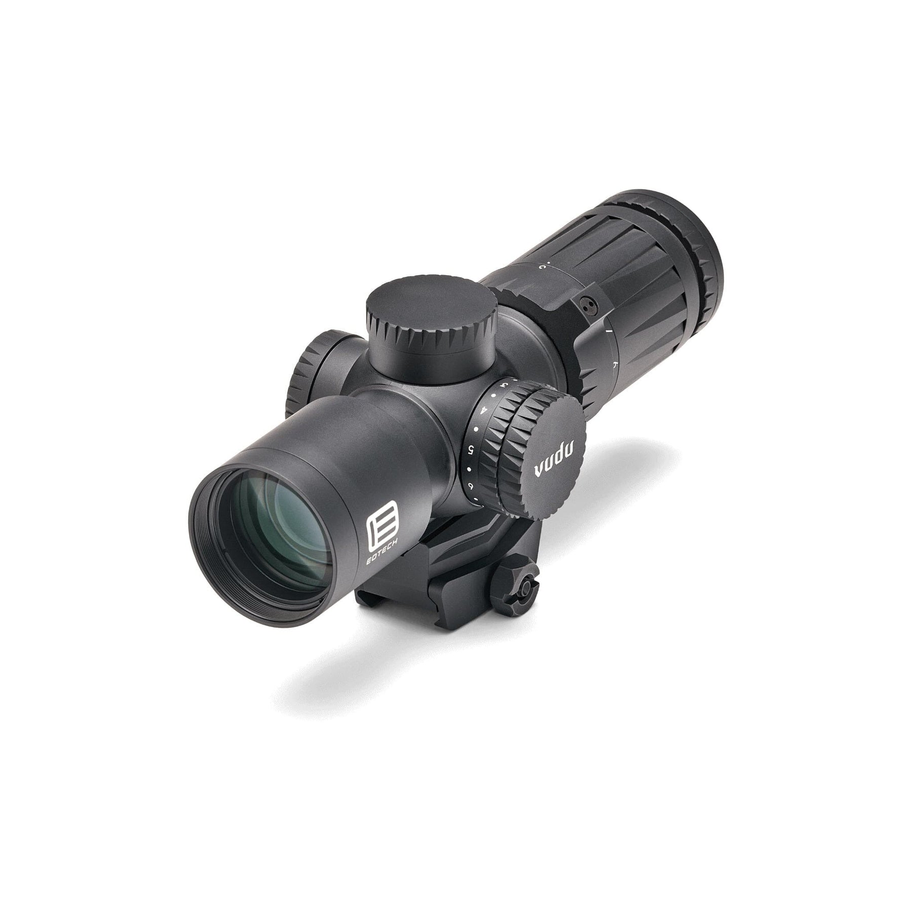 EOTech Vudu 3-9x32 rifle scope in matte black with the illuminated HC1 MOA reticle, SKU VDU3-9SFHC1