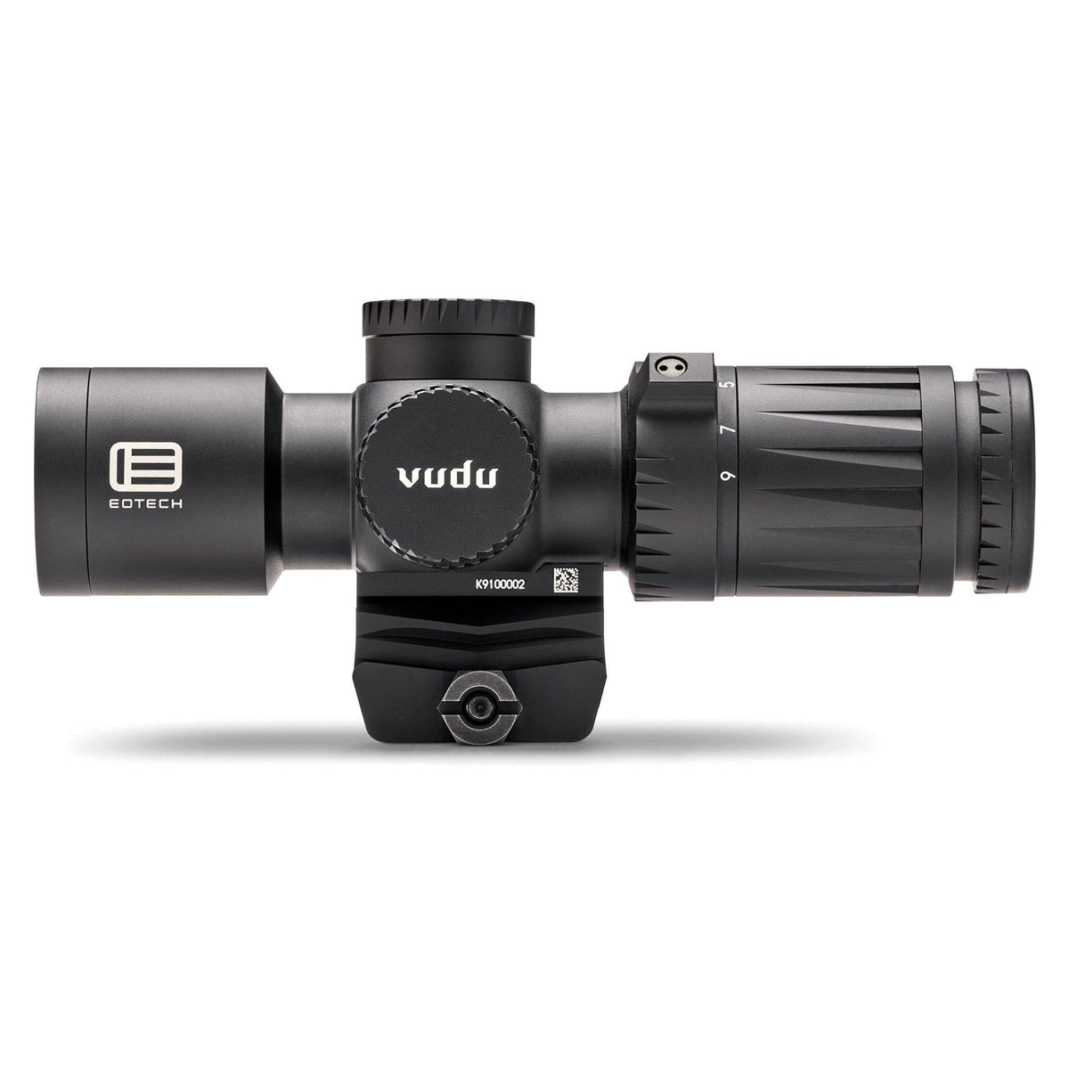 EOTech Vudu 3-9x32 MD6 rifle scope in matte black with a fast-focus eyepiece