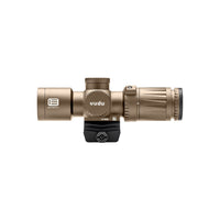 EOTech Vudu 3-9x32 rifle scope in tan, part number VDU3-9MR5TAN, with the second focal plane MR5 reticle