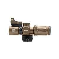 EOTech Vudu 3-9x32 in tan with the second focal plane MR5 MRAD reticle and EFLX red dot