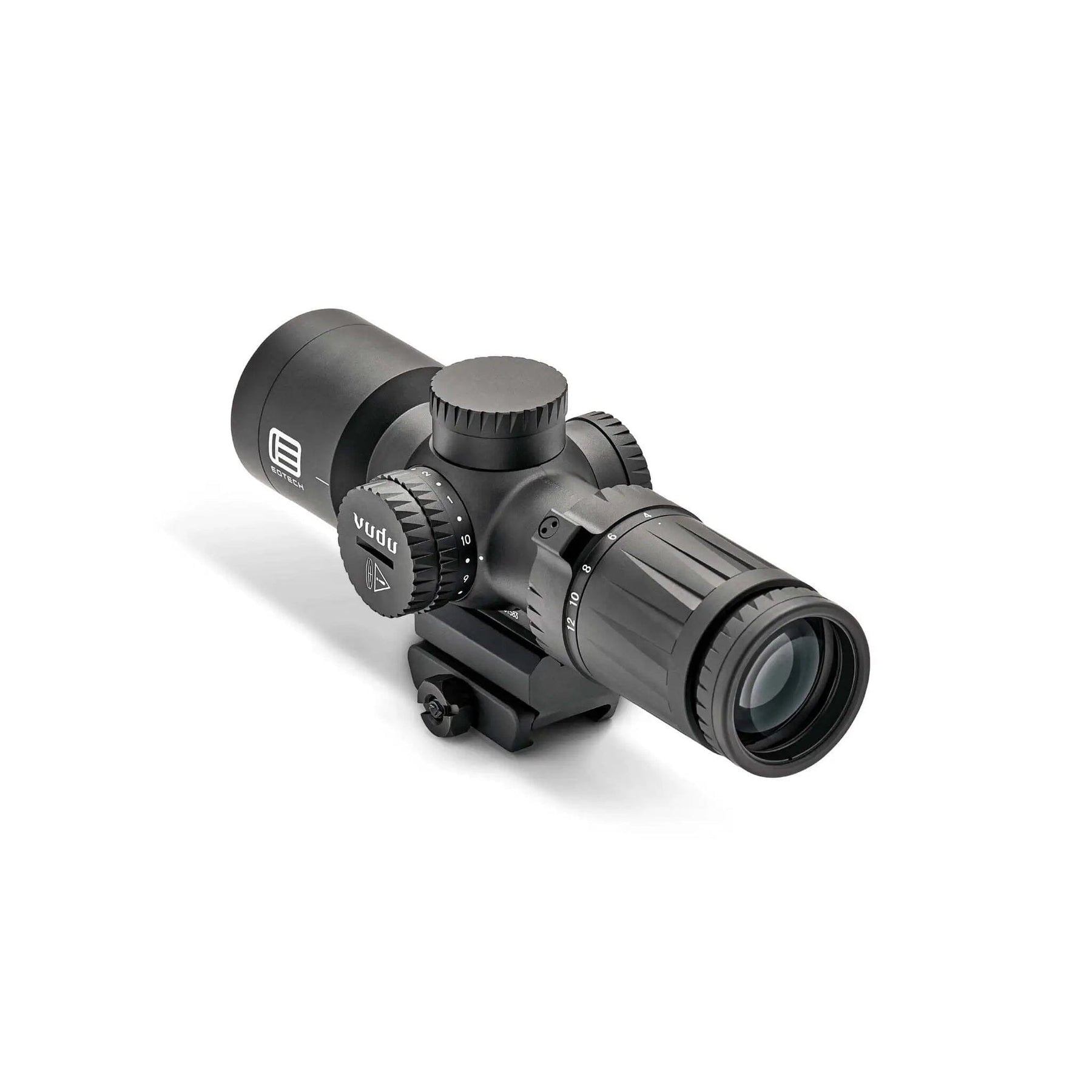 EOTech Vudu 4-12x36 MR5 MRAD scope in matte black with a 36 mm objective bell