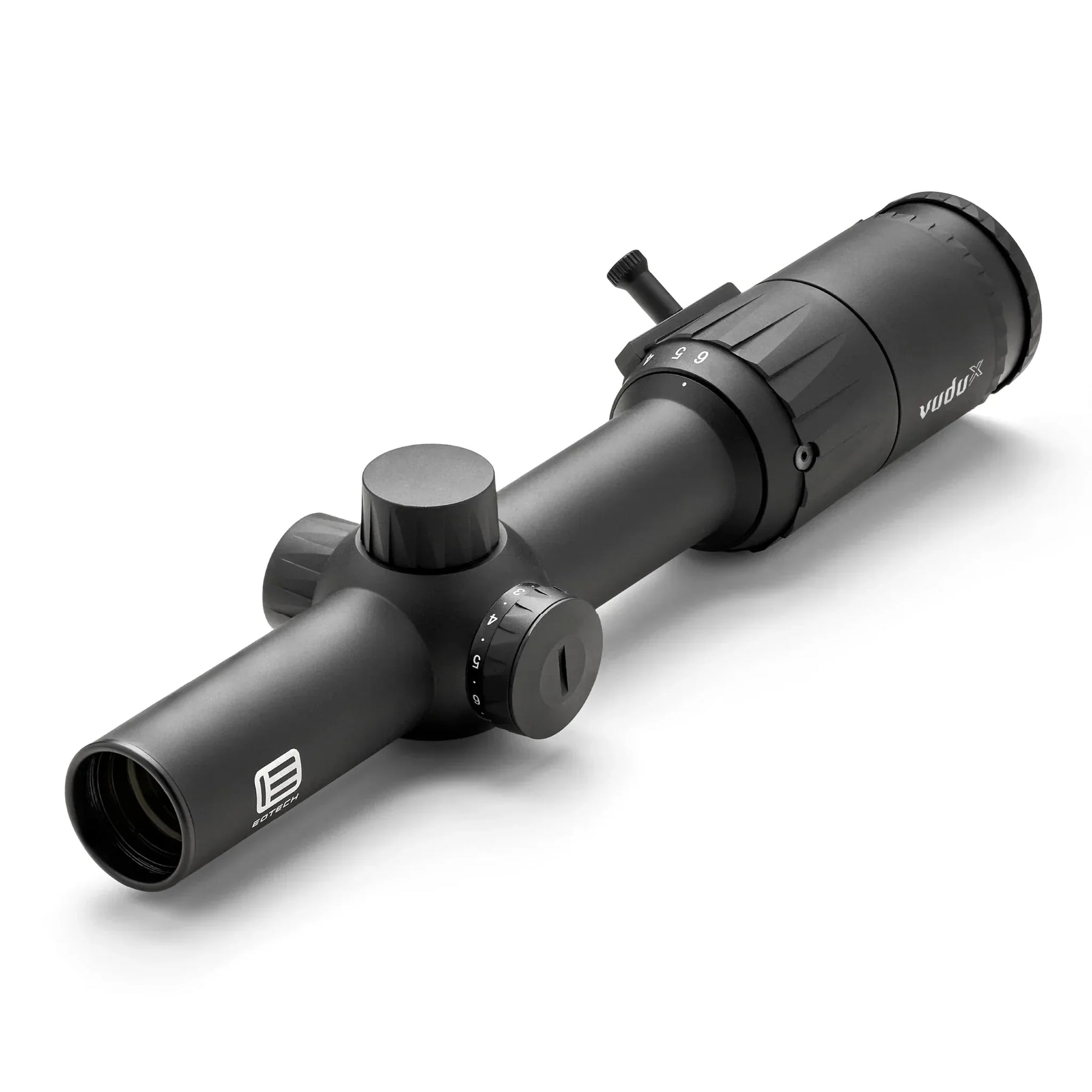 EOTech Vudu X 1-6x24 LPVO rifle scope in black, part number VDX1-6SFBD1