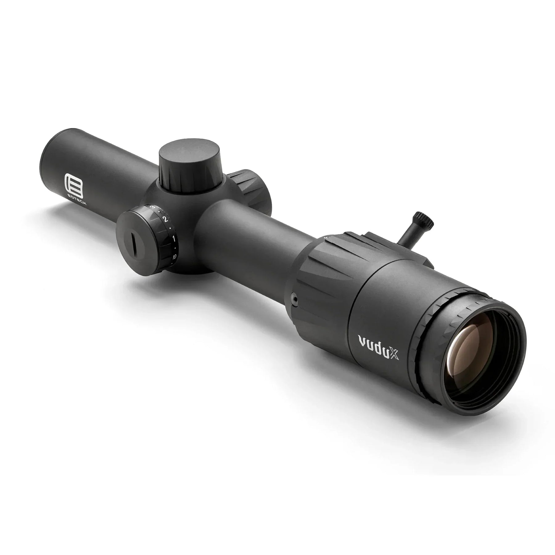 EOTech Vudu X 1-6x24 in black with the illuminated BD1 reticle held in the second focal plane