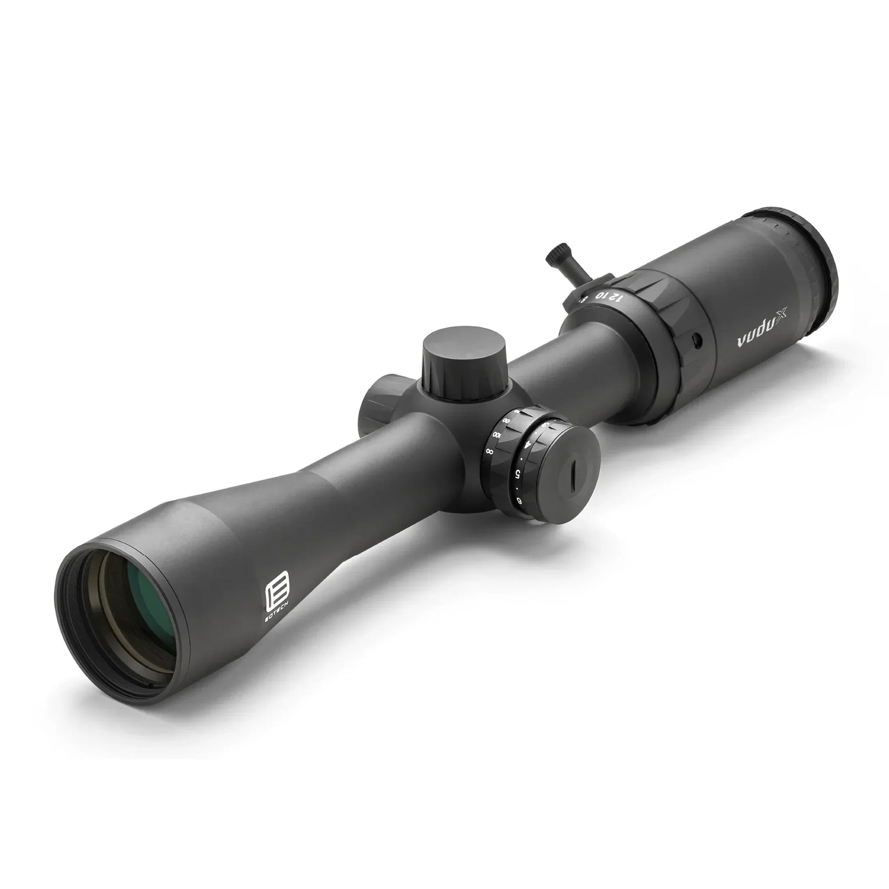EOTech Vudu X 2-12x40 rifle scope in black, part number VDX2-12SFDP1, with a 40 mm objective