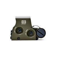 EOTech XPS2-0 in OD Green, showing the short housing with its transverse CR123 battery