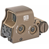 EOTech XPS2-2TAN Tan holographic sight on its 1in Weaver and MIL-STD-1913 cross-bolt clamp
