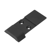 Holosun 509PLT-CZP10 plate shown square on, bridging the CZ P-10 optic cut and a 509 optic