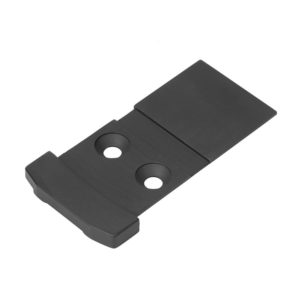 Holosun 509PLT-MOS9MM plate seen lengthways, showing the 509-series lug pattern