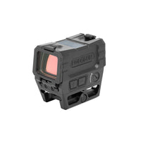Holosun AEMS EVO red dot sight showing the multi-reticle system of dot, circle or circle-dot