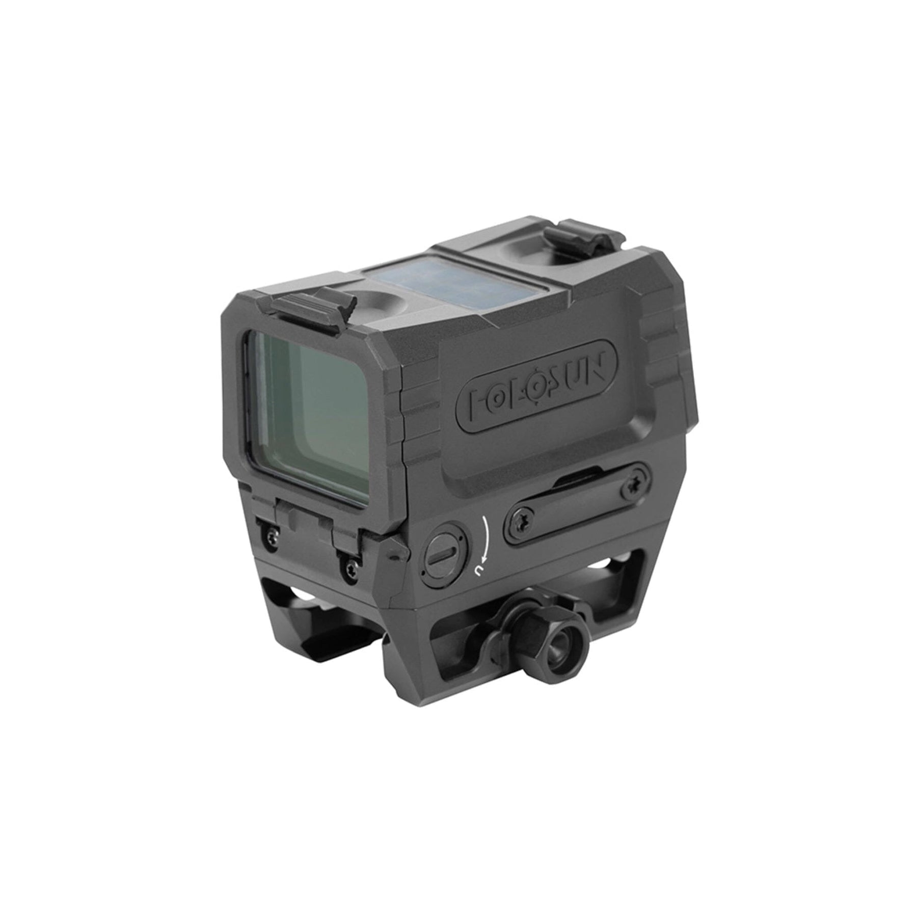 Holosun AEMS EVO red dot sight in a matte black 7075-T6 aluminium housing