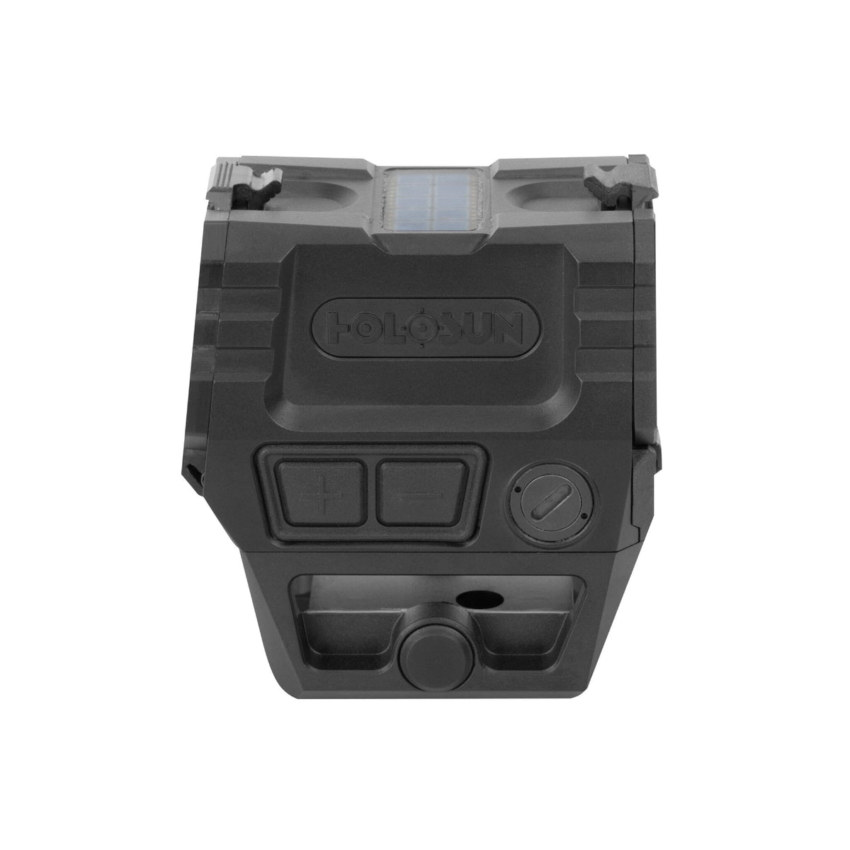 Holosun AEMS PRO X2 gold dot sight on the lower 1/3 co-witness Picatinny mount supplied with it