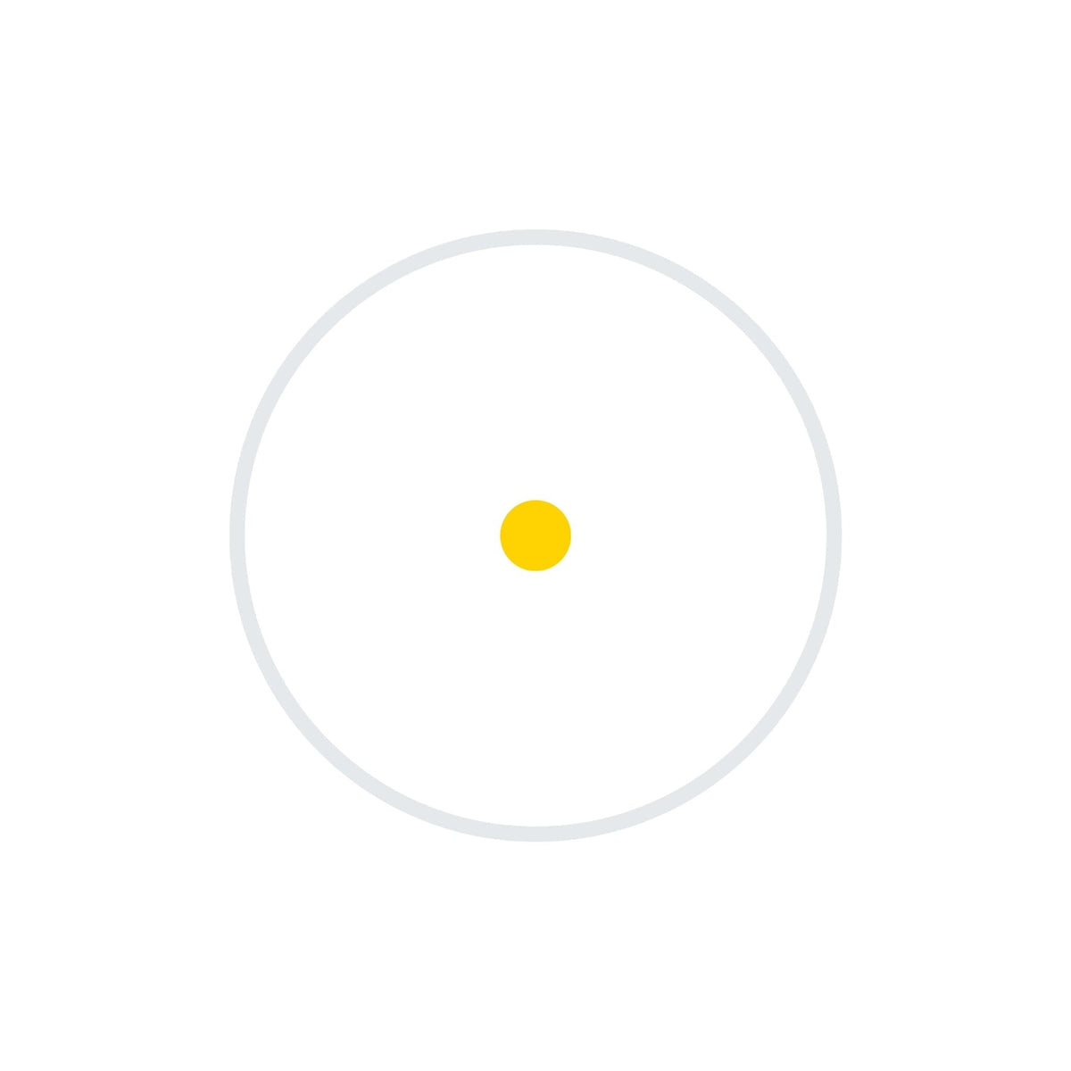 Holosun ARO EVO gold dot sight in 6061 aluminium sitting on its Picatinny co-witness mount