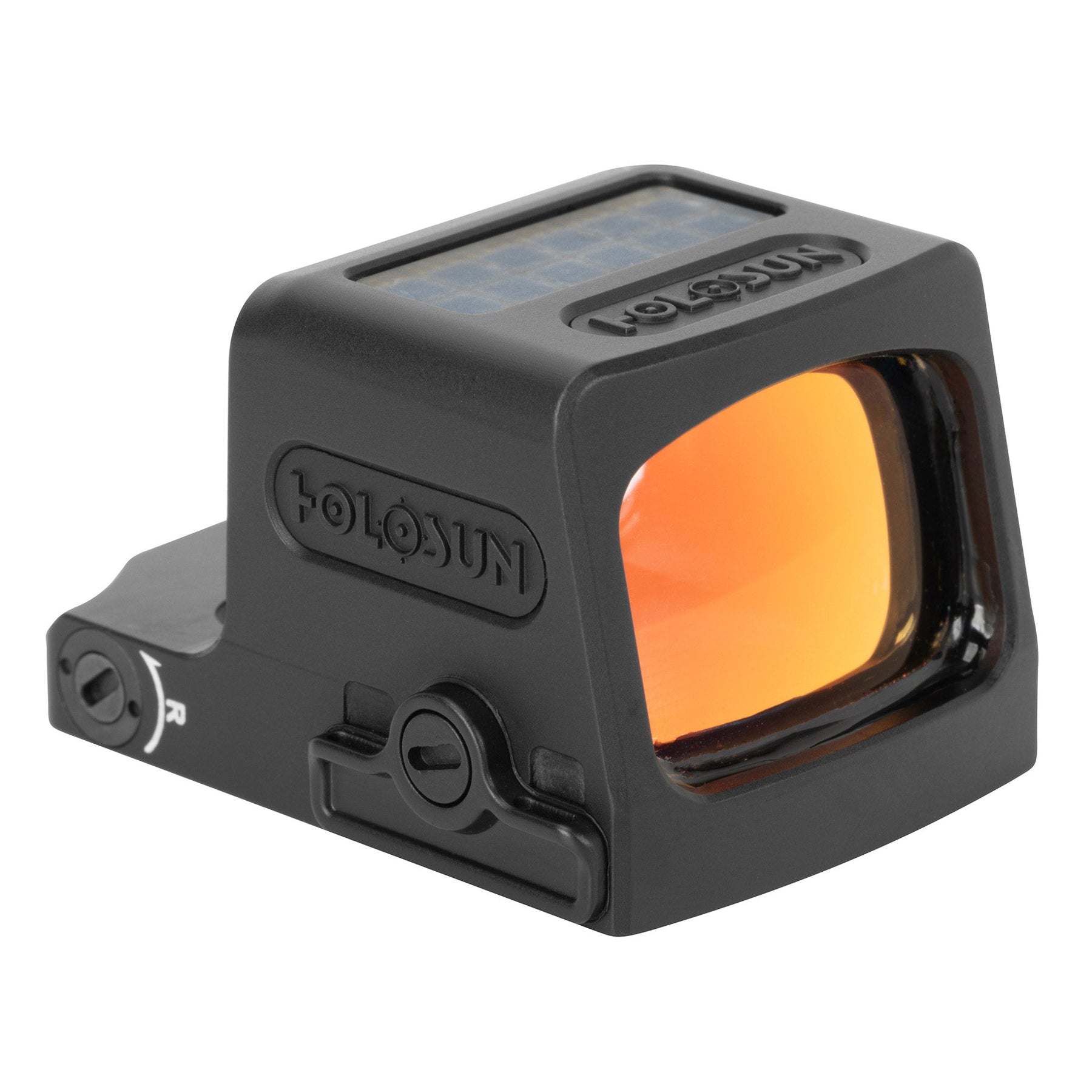Holosun EPS 6 MOA gold dot sight with a fully enclosed emitter behind a 0.90 by 0.63 in window