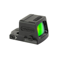 EPS 6 MOA red dot sight with a fully enclosed emitter sealed against dust, lint and rain