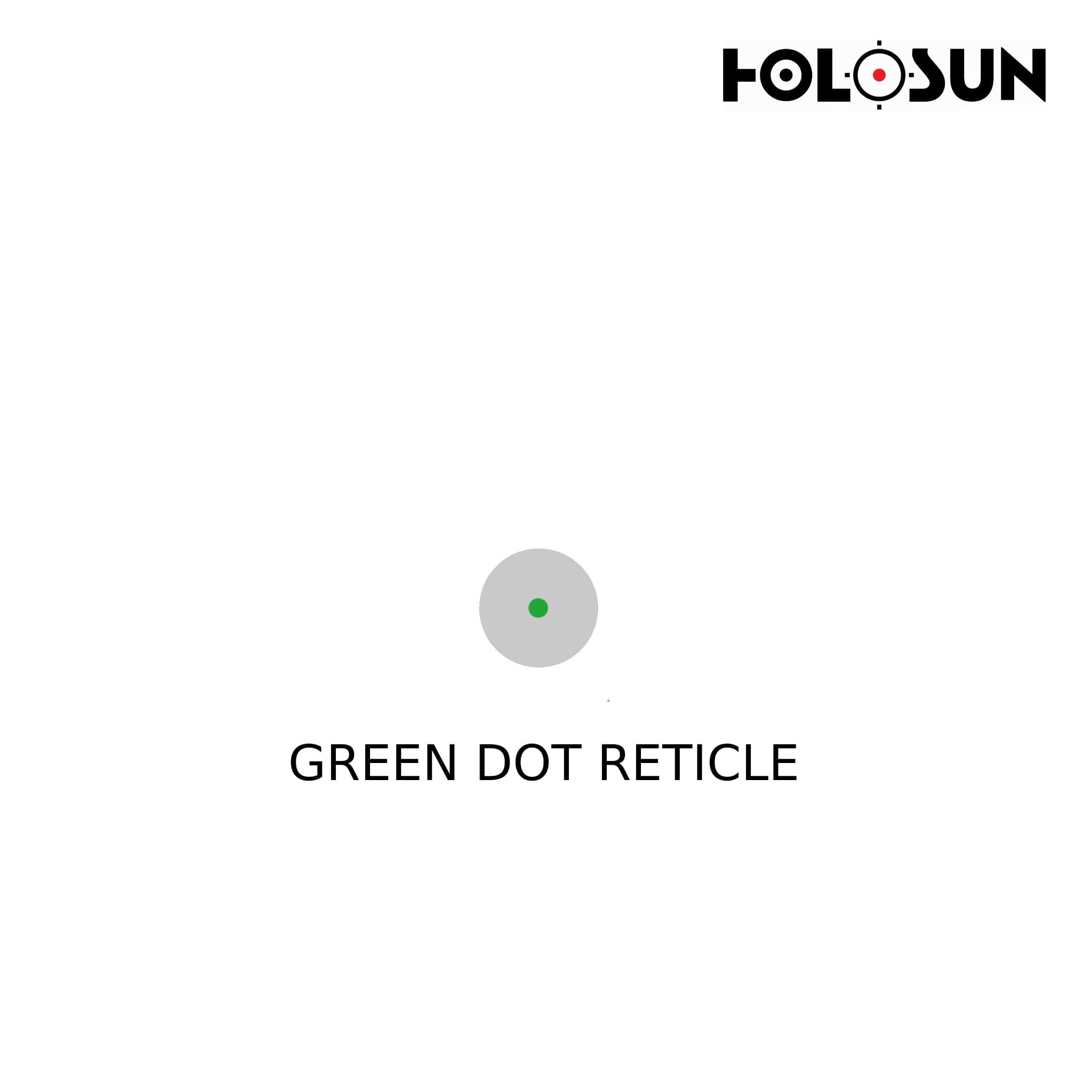 Holosun HE407C-GR-X2 Reflex Green Dot Sight - 2 MOA Dot Reticle Green Dot Sight Holosun 